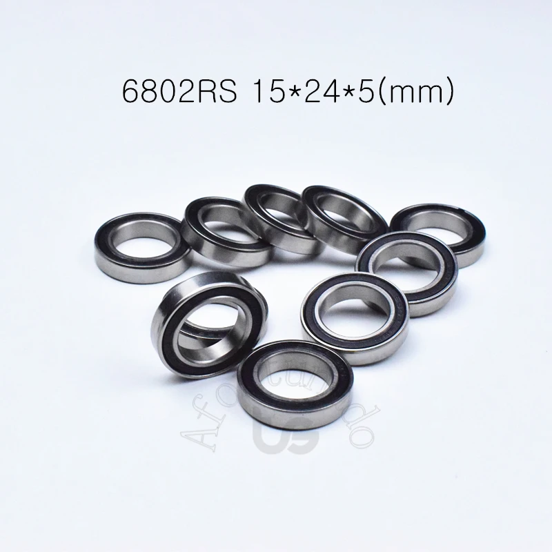 S6802zz 15x24x5 mm S6802 Stainless Steel 440c Ball Bearing Bearings 5pcs