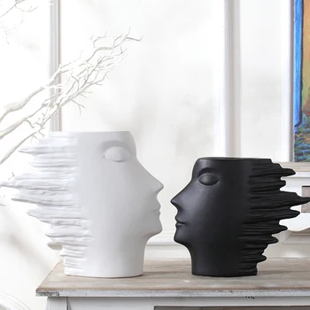 Nordic abstract head flower vase room decoration modern minimalist home decor art crafts ceramic figurine wedding birthday gift
Nordic abstract head flower vase room decoration modern minimalist home decor art crafts ceramic figurine wedding birthday gift