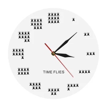 Pun of The Day Wall Art Time Flies Pests Wall Clock Contemporary Mosca Wall Watch Funny Office Wall Decor Procrastinate Gift
Pun of The Day Wall Art Time Flies Pests Wall Clock Contemporary Mosca Wall Watch Funny Office Wall Decor Procrastinate Gift