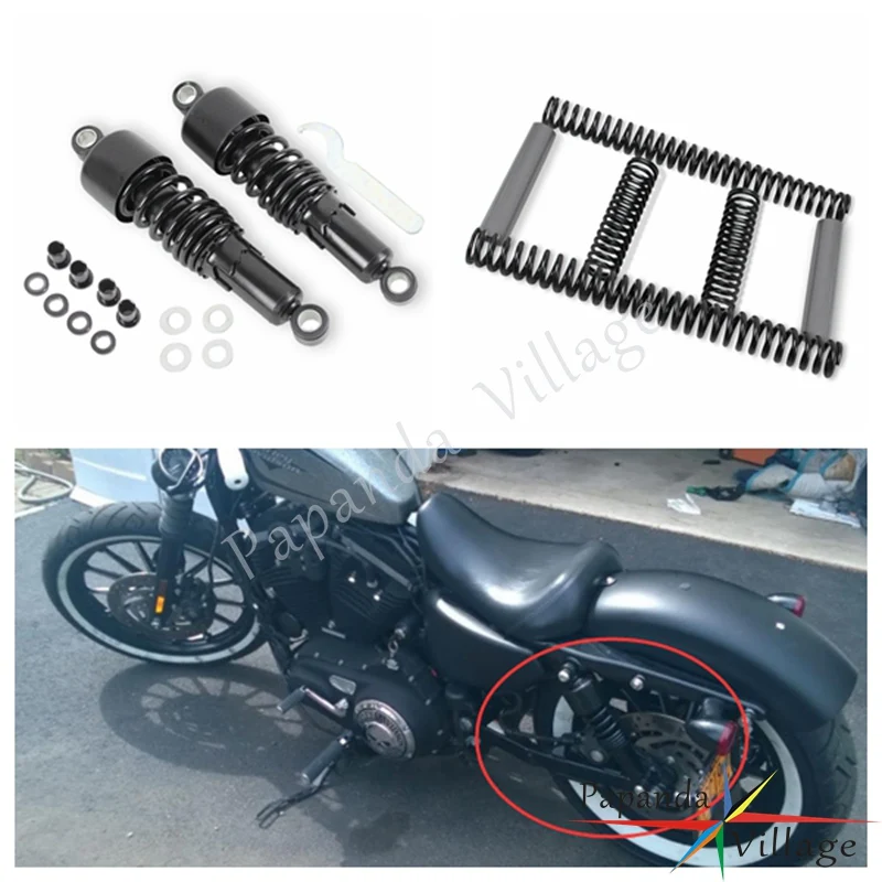 Papanda Motorcycle Black Steel Slammer Lowering Kit 10.5" Shock Absorbers for Harley Dyna Super Glide Convertible 1991-2005
Papanda Motorcycle Black Steel Slammer Lowering Kit 10.5" Shock Absorbers for Harley Dyna Super Glide Convertible 1991-2005