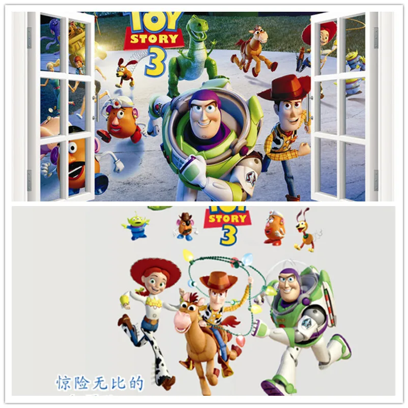 Cartoon 3D Toy Story Window Scenery Wall Decal Sticker for kids rooms Vinyl Art DIY Home Decoration Nursery Home Decor Wallpaper
Cartoon 3D Toy Story Window Scenery Wall Decal Sticker for kids rooms Vinyl Art DIY Home Decoration Nursery Home Decor Wallpaper