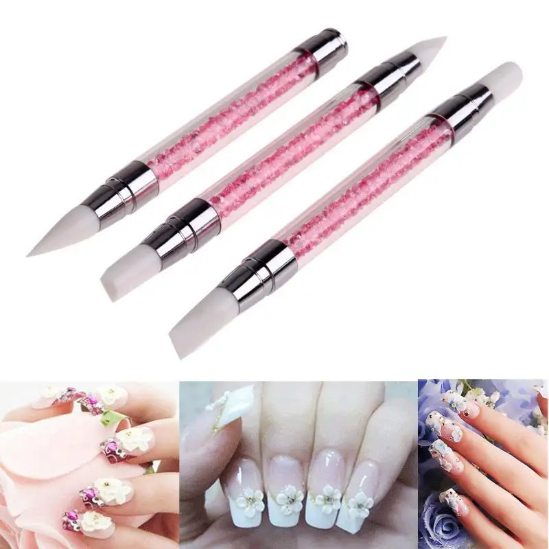 BGVfiveDual Heads Silicone Nail Art Sculpture Pen Rhinestone Acrylic Handle for Emboss Carving Craft Polish Manicure Tool
BGVfiveDual Heads Silicone Nail Art Sculpture Pen Rhinestone Acrylic Handle for Emboss Carving Craft Polish Manicure Tool