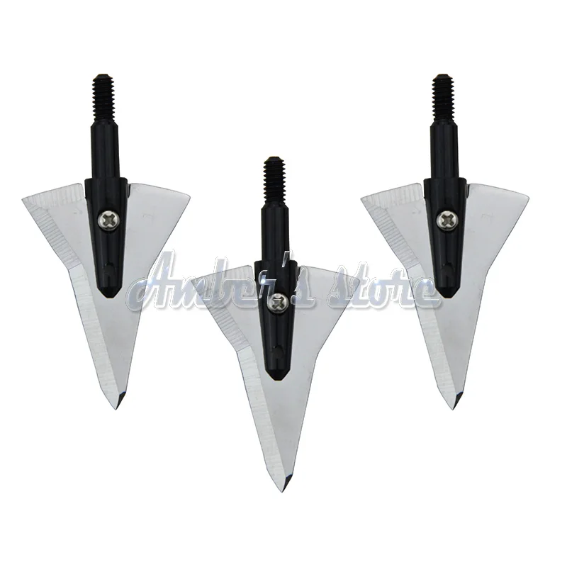 6PCS /lot 2-Blades Broadhead black 125 Grain Arrowheads Archery Stainless Steel for Hunting
6PCS /lot 2-Blades Broadhead black 125 Grain Arrowheads Archery Stainless Steel for Hunting