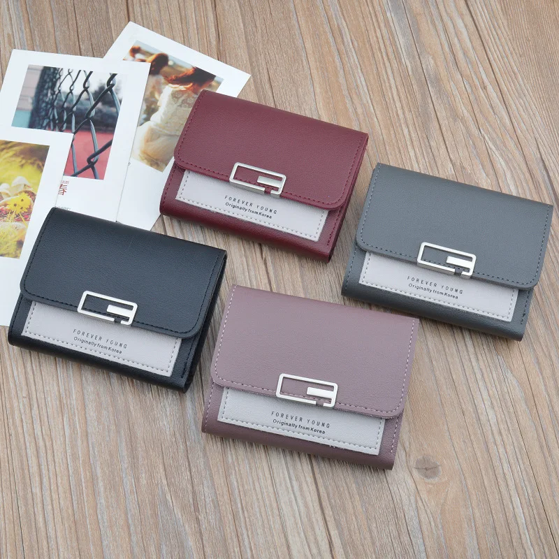 Korean Style Women Wallet Leather Money Bag Girls Short Wallets Female Credit Card Holder Portable Change Pocket
Korean Style Women Wallet Leather Money Bag Girls Short Wallets Female Credit Card Holder Portable Change Pocket