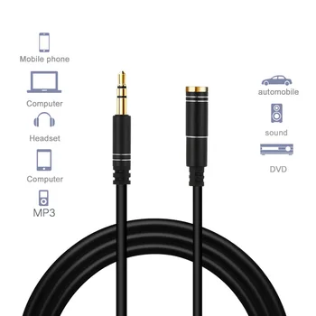 3.5mm Male To Female M/F Stereo 1/1.5/2/3/5M Headphone Extension Cable Aux Audio Lead Cable Audio Jack 3.5 Computers MP3
3.5mm Male To Female M/F Stereo 1/1.5/2/3/5M Headphone Extension Cable Aux Audio Lead Cable Audio Jack 3.5 Computers MP3