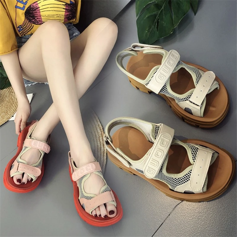 Women Sandals 2019 New Summer Fashion Rome mesh leather Hook-loop Non-slip ladies Slides Gladiator Female sandalias mujer
Women Sandals 2019 New Summer Fashion Rome mesh leather Hook-loop Non-slip ladies Slides Gladiator Female sandalias mujer