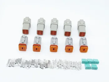 5 Sets Deutsch DT 6 Pin Connector Kit Gray Waterproof electrical Connector DT06-6S/DT04-6P
5 Sets Deutsch DT 6 Pin Connector Kit Gray Waterproof electrical Connector DT06-6S/DT04-6P