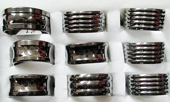 Wholesale Bulk Lots 25Pcs 316L Oversize Black Stainless Steel Silver Men's Ring Wedding Bridal Valentine Fashion Jewelry 17-21MM
Wholesale Bulk Lots 25Pcs 316L Oversize Black Stainless Steel Silver Men's Ring Wedding Bridal Valentine Fashion Jewelry 17-21MM