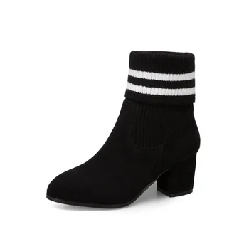 New fashion high of 2018 autumn winters with pointed wool tube size code boots of 30 to 44, 18110
New fashion high of 2018 autumn winters with pointed wool tube size code boots of 30 to 44, 18110