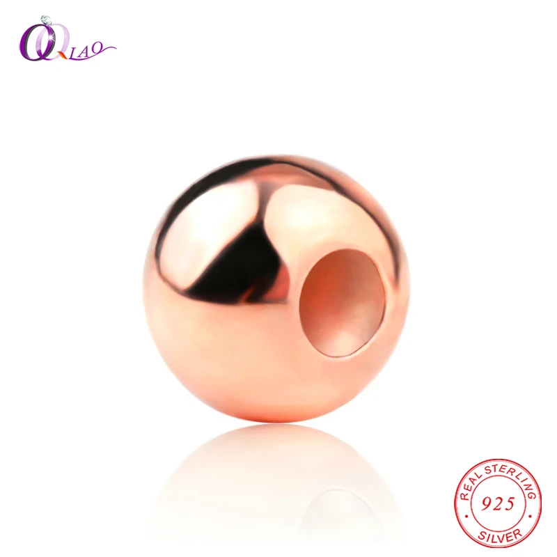 2-6MM Rose Gold color 925 sterling silver beads round smooth soild silver jewelry beads for Jewelry making DIY Accessories
2-6MM Rose Gold color 925 sterling silver beads round smooth soild silver jewelry beads for Jewelry making DIY Accessories