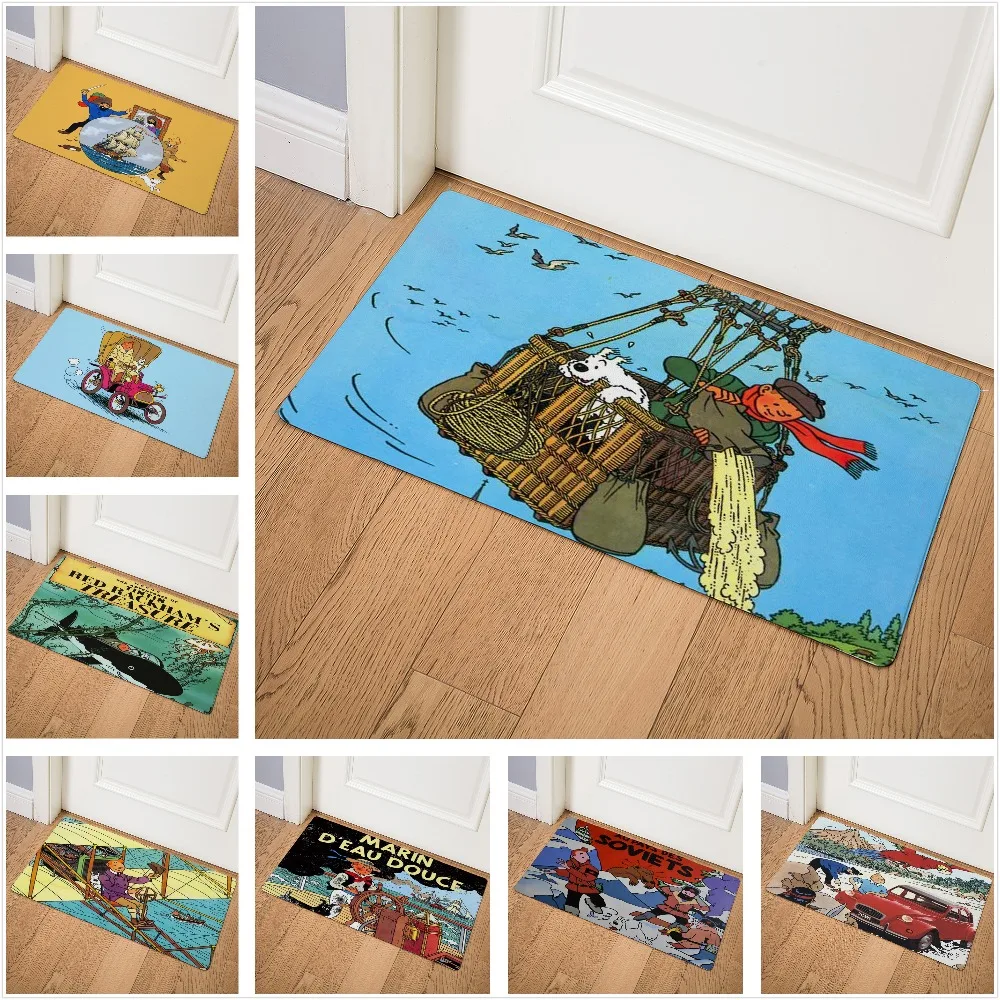 Tintin Adventures Pattern Print Front Door Mat Kitchen Mat Living Room Corridor Outdoor Carpet Waterproof Non-slip Floor Mat
Tintin Adventures Pattern Print Front Door Mat Kitchen Mat Living Room Corridor Outdoor Carpet Waterproof Non-slip Floor Mat