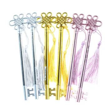 3pcs Creative Personality Key Pen Fashion Palace Wind Tassel Pendant Gel Pen 0.5mm Black Refill Children Students Learning Pen
3pcs Creative Personality Key Pen Fashion Palace Wind Tassel Pendant Gel Pen 0.5mm Black Refill Children Students Learning Pen