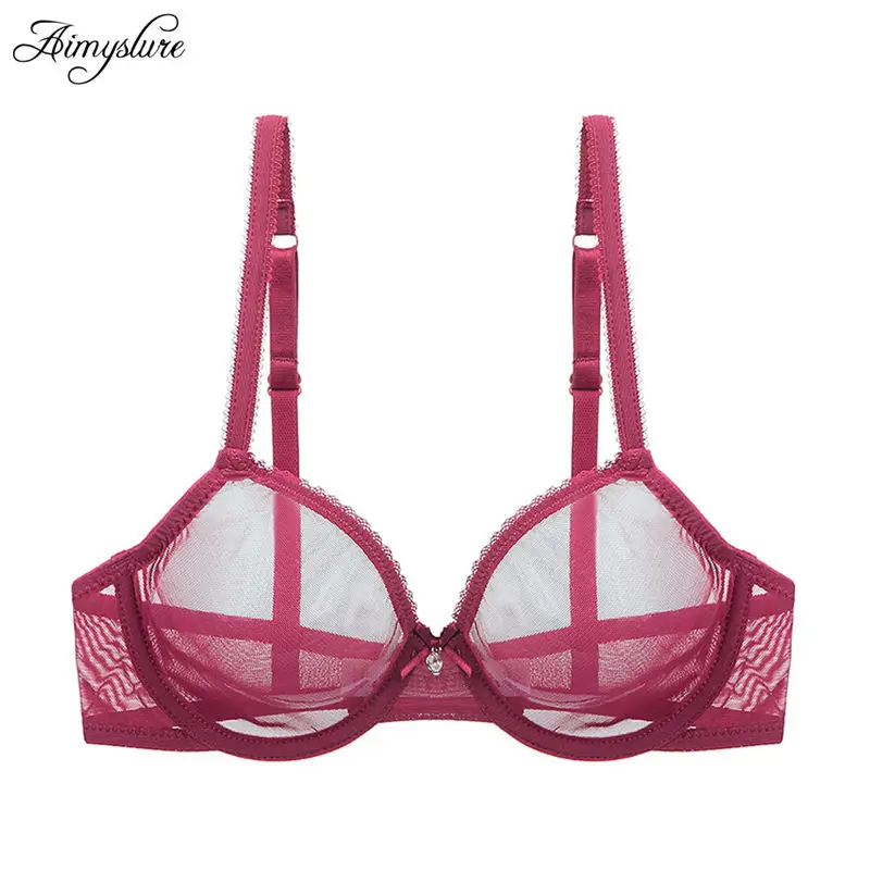 Transparent Ultra-thin Plus Size Bra Mesh Breathable Lingerie Underwear Solid See Through Bra For Woman Brassiere
Transparent Ultra-thin Plus Size Bra Mesh Breathable Lingerie Underwear Solid See Through Bra For Woman Brassiere