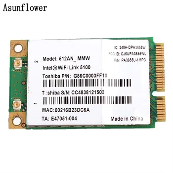 New Wireless Adapter Card WiFi Link 5100 (512AN_MMW) a/b/g/Draft-N PCIe Mini PA3655U-1MPC For Toshiba
New Wireless Adapter Card WiFi Link 5100 (512AN_MMW) a/b/g/Draft-N PCIe Mini PA3655U-1MPC For Toshiba