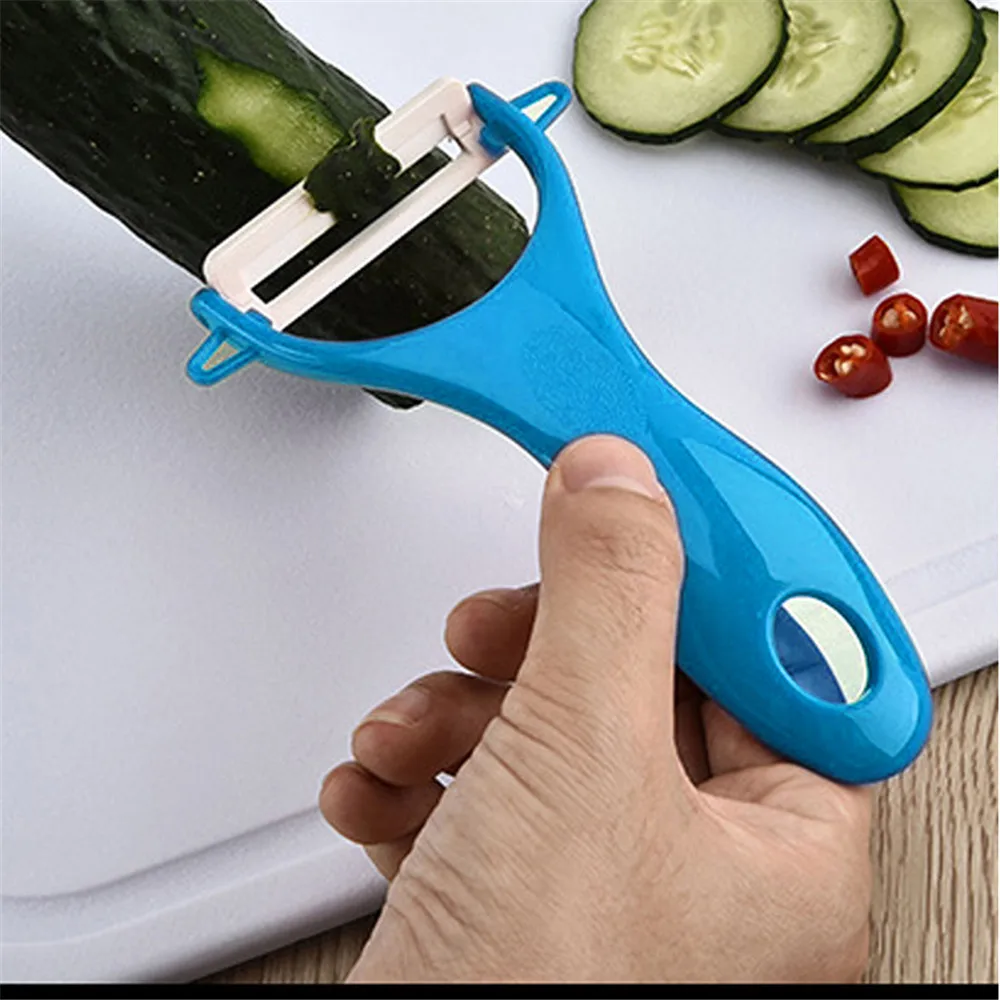 

Vegetable Peeler Kitchen Tool Creative Ceramics Fruit Peeler Parer Cutter Melon Planing Ceramic Peeling Knife Slicer Cutter 2019