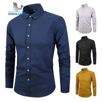 2019 New Men Long Sleeve Solid Color Shirt Slim Fit Male Social Business Casual Shirt Men Brand Clothing Cotton Soft Comfortable
2019 New Men Long Sleeve Solid Color Shirt Slim Fit Male Social Business Casual Shirt Men Brand Clothing Cotton Soft Comfortable
