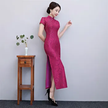 Traditional Handmade Beaded Women Long Qipao Lace Elegant Stage Show Cheongsam Oversize 3XL Slim Chinese Style Daily Dress
Traditional Handmade Beaded Women Long Qipao Lace Elegant Stage Show Cheongsam Oversize 3XL Slim Chinese Style Daily Dress