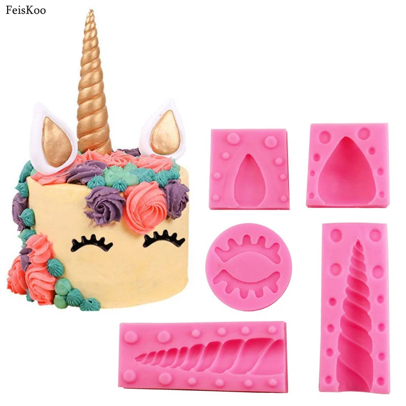 5PCS/Set Unicorn Mold Silicone Mold Fondant Mold Cake Decorating Tools Unicornio Mould Fondant Chocolate Candy Gumpaste Molds
5PCS/Set Unicorn Mold Silicone Mold Fondant Mold Cake Decorating Tools Unicornio Mould Fondant Chocolate Candy Gumpaste Molds
