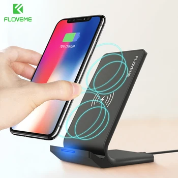 10W Qi Wireless Charger FLOVEME Desktop Stand Charging Pad Wireless Chargers For Samsung S8 Plus S9 S6 Edge For iPhone X 8 Plus
10W Qi Wireless Charger FLOVEME Desktop Stand Charging Pad Wireless Chargers For Samsung S8 Plus S9 S6 Edge For iPhone X 8 Plus