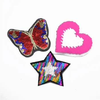 10pcs heart and butterfly Reversible Sequin Patches for Small Size iron-on Shine Embroidery Clothes
10pcs heart and butterfly Reversible Sequin Patches for Small Size iron-on Shine Embroidery Clothes