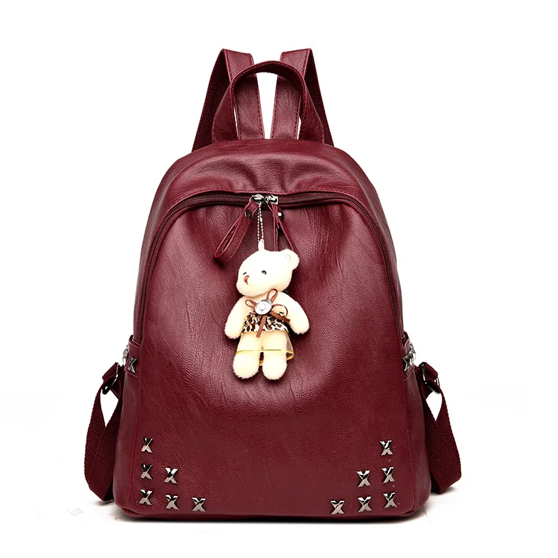 Backpack bag 2018 new fashion Red PU leather campus fashion travel backpack bag small black fresh student female backpack bag
Backpack bag 2018 new fashion Red PU leather campus fashion travel backpack bag small black fresh student female backpack bag