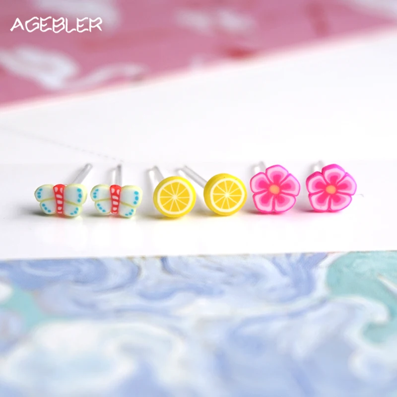 Top Quality Handmade Polymer Clay Stud Earrings for Women Girl Plastic Butterfly Jewelry Kids Oorbellen Accessories P25
Top Quality Handmade Polymer Clay Stud Earrings for Women Girl Plastic Butterfly Jewelry Kids Oorbellen Accessories P25