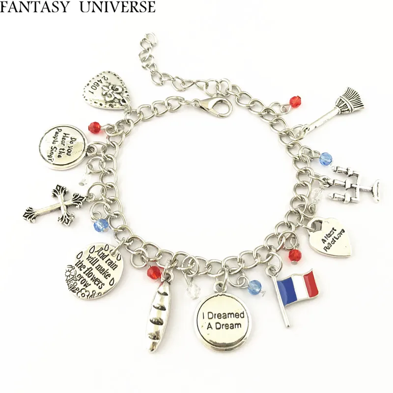 FANTASY UNIVERSE Freeshipping 20pc a lot the Les Miserable Charm Bracelet HRFFGFGF02
FANTASY UNIVERSE Freeshipping 20pc a lot the Les Miserable Charm Bracelet HRFFGFGF02