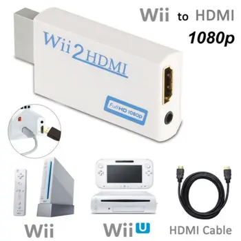 FullHD 720P 1080P 3.5mm Audio for Wii to HDMI Converter Support for Wii2HDMI Adapter for HDTV Wii Converter
FullHD 720P 1080P 3.5mm Audio for Wii to HDMI Converter Support for Wii2HDMI Adapter for HDTV Wii Converter