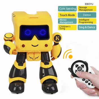JJRC R17 KAQI-TOTO 2.4G Intelligent Remote Control Robot Advisor RC Robot Toy Coin Bank Gift for Kids
JJRC R17 KAQI-TOTO 2.4G Intelligent Remote Control Robot Advisor RC Robot Toy Coin Bank Gift for Kids