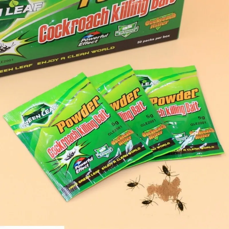 50Packs Green Leaf Poweder Cockroach Killing Bait Cockroach Repeller Insecticide Russian American Cockroach Killer Pest Control
50Packs Green Leaf Poweder Cockroach Killing Bait Cockroach Repeller Insecticide Russian American Cockroach Killer Pest Control