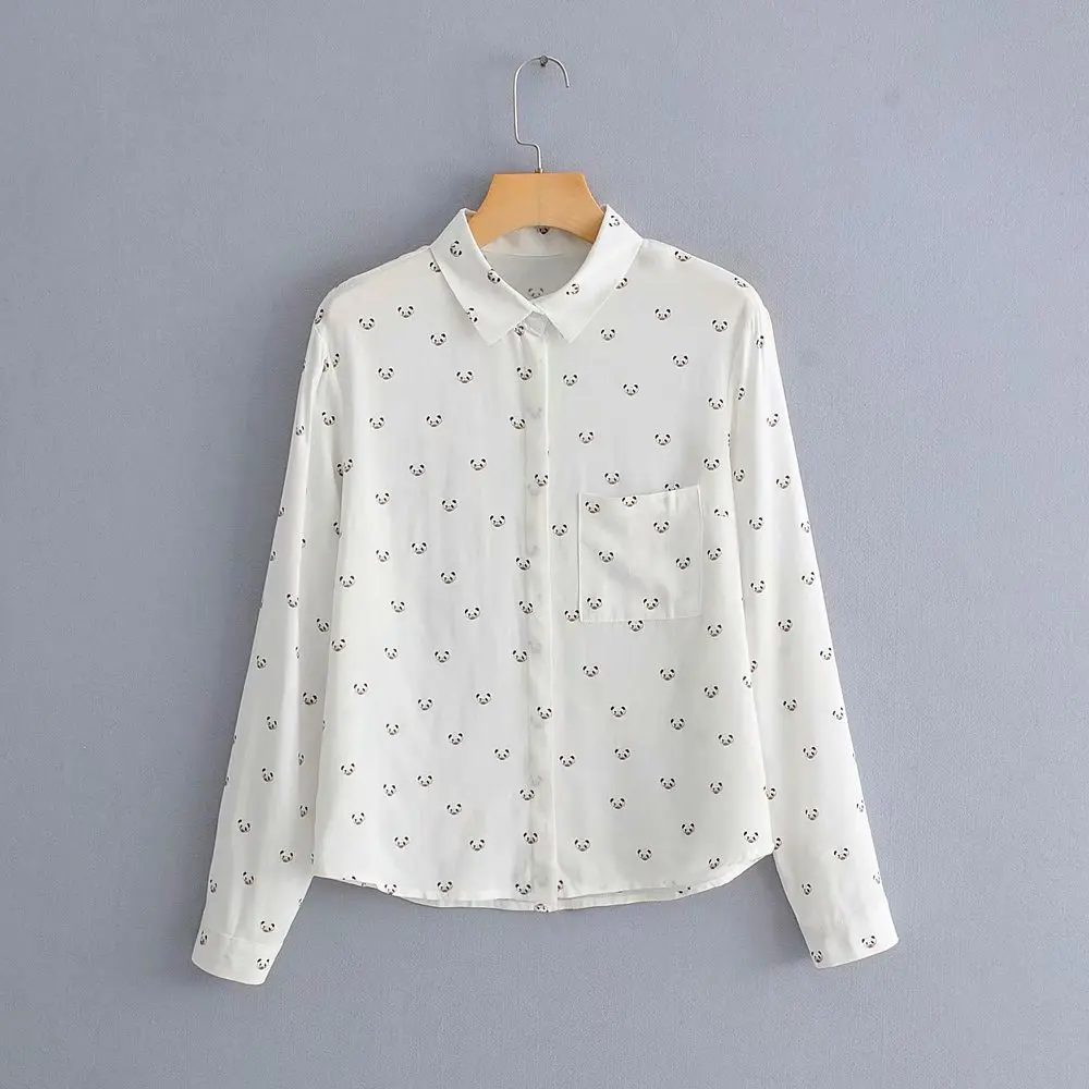 women fashion cute animal pattern print casual slim blouse shirt women long sleeve pocket chemise femininas blusas tops LS3276
women fashion cute animal pattern print casual slim blouse shirt women long sleeve pocket chemise femininas blusas tops LS3276