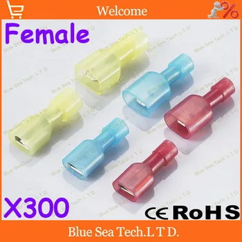 Free Shipping 300pcs FDFN-250 Red+Blue+Yellow Female cold-pressed terminal Insulated Terminal For 0.5-6.0mm2,22-10 AWG Wire
Free Shipping 300pcs FDFN-250 Red+Blue+Yellow Female cold-pressed terminal Insulated Terminal For 0.5-6.0mm2,22-10 AWG Wire
