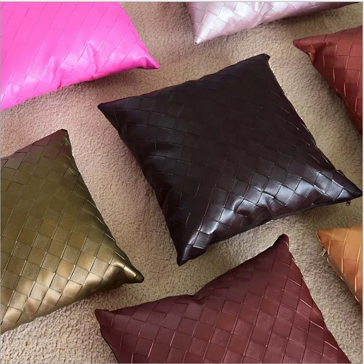 Imitation Weave Solid PU Leather Pillow Cover Embossed Cushion Cover Decorative Pillow Throw Pillow Sham Pillow Case
Imitation Weave Solid PU Leather Pillow Cover Embossed Cushion Cover Decorative Pillow Throw Pillow Sham Pillow Case