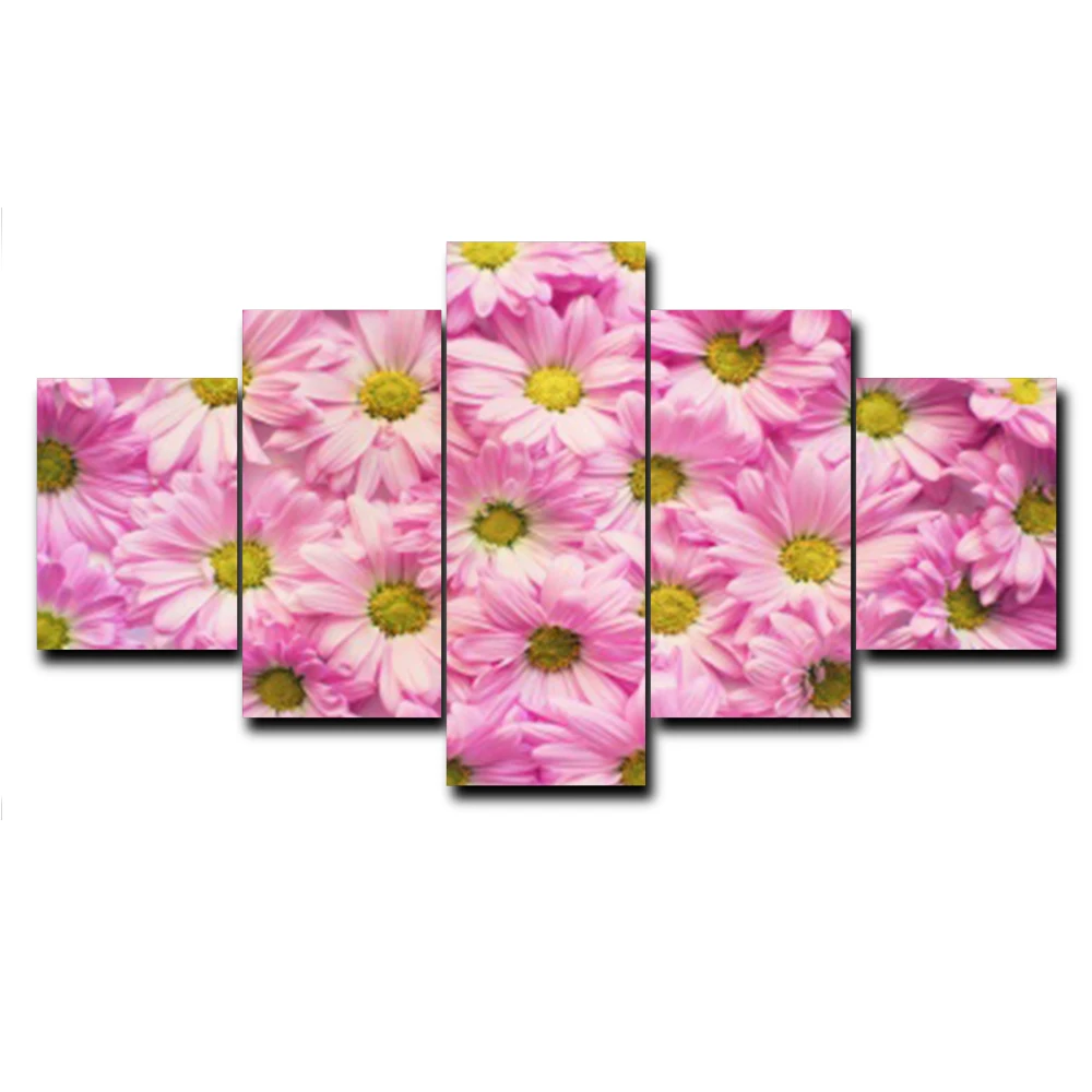 Vintage Canvas Painting 5 Panel Lovely Pink Daisy Posters and PrintsHome Decoration Wall Art Picture For Living Room No Frame
Vintage Canvas Painting 5 Panel Lovely Pink Daisy Posters and PrintsHome Decoration Wall Art Picture For Living Room No Frame