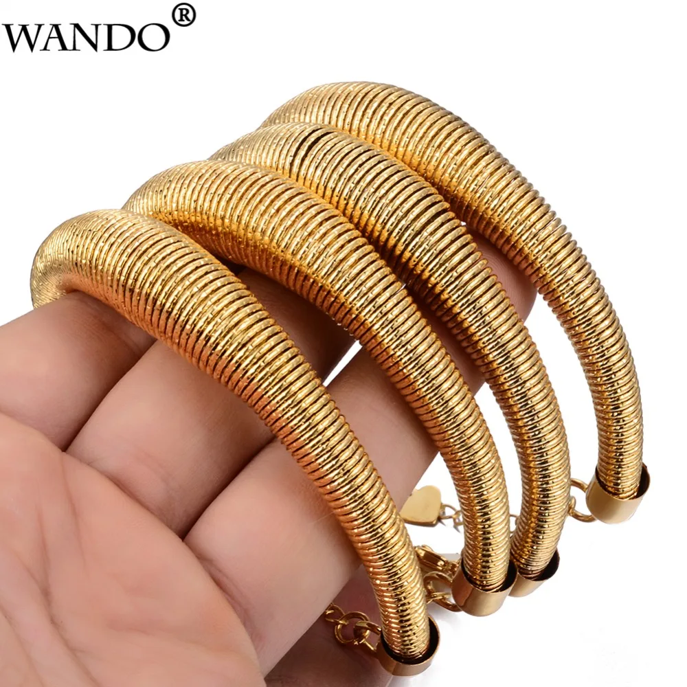 4pcs gold color bangle/Bracelet for women gold bangles copper Wire bracelet mother jewelry gifts Dubai France b6
4pcs gold color bangle/Bracelet for women gold bangles copper Wire bracelet mother jewelry gifts Dubai France b6