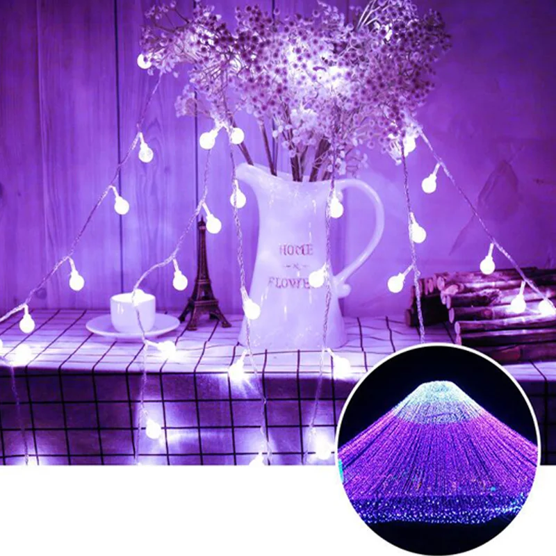 Garland Crystal Bubble Ball Led String Lights 40/50led Waterproof Holiday Christmas Wedding Party battery Fairy Light Lamp
Garland Crystal Bubble Ball Led String Lights 40/50led Waterproof Holiday Christmas Wedding Party battery Fairy Light Lamp