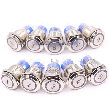 19mm Momentary Reset Waterproof Metal Push Button Switch Led Number Letter 0 1 2 3 4 5 6 7 8 9 10 Elevator Lift Custom-made
19mm Momentary Reset Waterproof Metal Push Button Switch Led Number Letter 0 1 2 3 4 5 6 7 8 9 10 Elevator Lift Custom-made