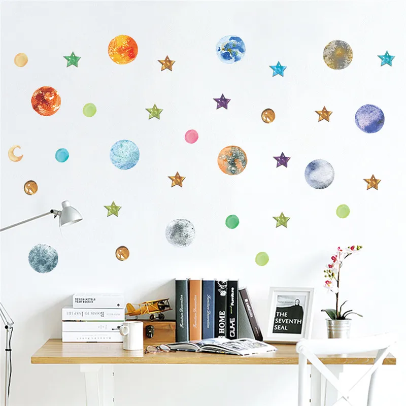 outer space solar system wall stickers home decor planets earth sun saturn mars star wall decals living room bedroom mural art
outer space solar system wall stickers home decor planets earth sun saturn mars star wall decals living room bedroom mural art