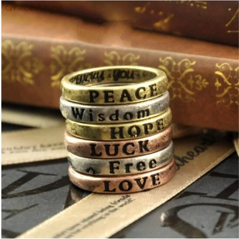 GraceAngie 2PCS Peace Wisdom Hope Luck Free Love Rings Statement Jewelry for Lover Best Friend Brothers Bond Relastion Accessory
GraceAngie 2PCS Peace Wisdom Hope Luck Free Love Rings Statement Jewelry for Lover Best Friend Brothers Bond Relastion Accessory