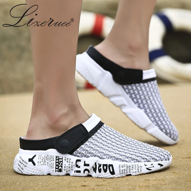 Size 46 Men Sandals Breathable Mesh Male Sandal Summer Beach Men Shoes Water Male Slippers Fashion Slides Casual Shoes WS615
Size 46 Men Sandals Breathable Mesh Male Sandal Summer Beach Men Shoes Water Male Slippers Fashion Slides Casual Shoes WS615