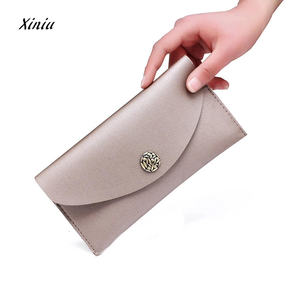 Lady Women Thin Purse Long Clutch Wallet Solid Color Handbag Card Holder Female Multifunction Handbag Soft Purse Coin Bag
Lady Women Thin Purse Long Clutch Wallet Solid Color Handbag Card Holder Female Multifunction Handbag Soft Purse Coin Bag