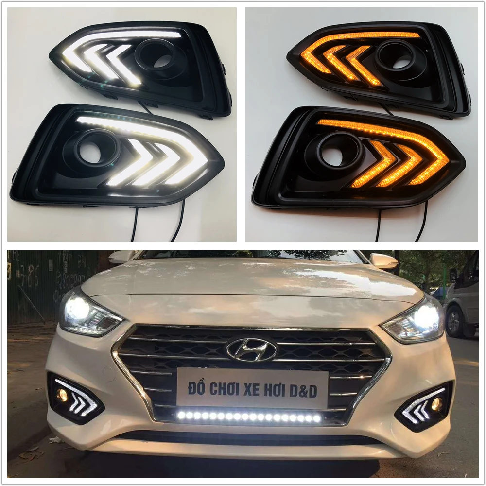 Turn Yellow Signal Relay 12V Car DRL Lamp Waterproof LED Daytime Running Light For Hyundai Solaris Accent 2017 2018
Turn Yellow Signal Relay 12V Car DRL Lamp Waterproof LED Daytime Running Light For Hyundai Solaris Accent 2017 2018