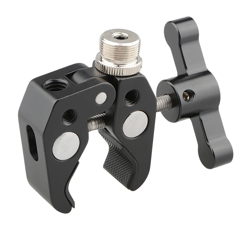 CAMVATE Super Clamp Crab Pliers Clip with 1/4" to 5/8" Convertion Screw (Black T-handle) C1672
CAMVATE Super Clamp Crab Pliers Clip with 1/4" to 5/8" Convertion Screw (Black T-handle) C1672