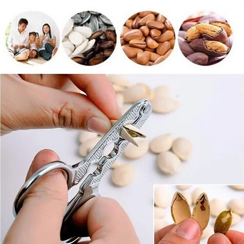 Portable Melon Seed Plier Scissor Nut Cracker Opener Clamp Walnut Pine Sheller Nutcracker Kitchen Household tool
Portable Melon Seed Plier Scissor Nut Cracker Opener Clamp Walnut Pine Sheller Nutcracker Kitchen Household tool