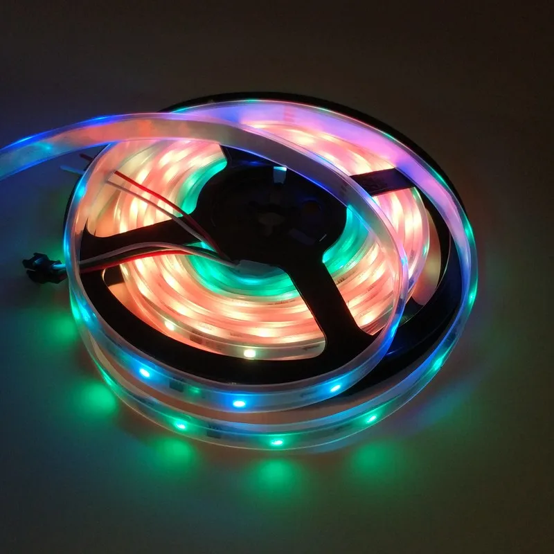 ETOP 5m/roll DC12V WS2811 150LEDs (10pixels/m) led digital strip with JST/13.5mm/18.5mm/xconnect connector,IP66 in silicon tube
ETOP 5m/roll DC12V WS2811 150LEDs (10pixels/m) led digital strip with JST/13.5mm/18.5mm/xconnect connector,IP66 in silicon tube