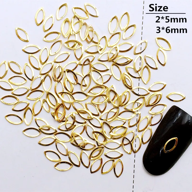 500Pcs/Lot 2*5mm 3*6mm Gold Silver Hollow Oval Rivets Studs Metal Alloy Nail Art Decorations Nail Sticker/Charms for Manicure
500Pcs/Lot 2*5mm 3*6mm Gold Silver Hollow Oval Rivets Studs Metal Alloy Nail Art Decorations Nail Sticker/Charms for Manicure