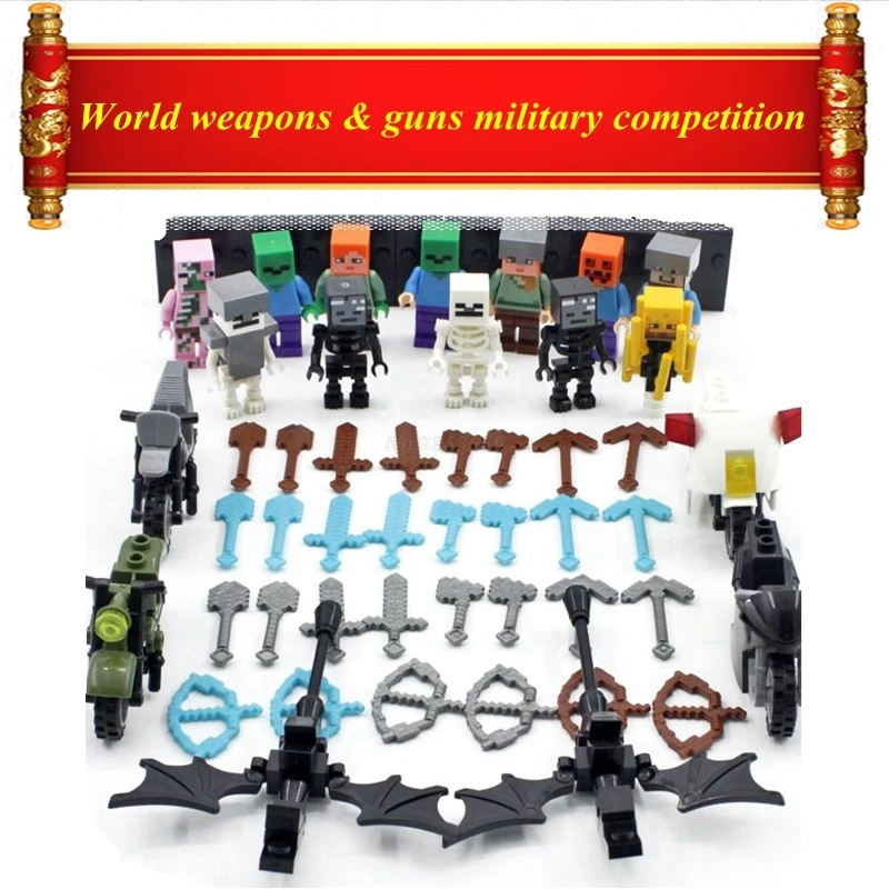 Happy Birthday Gifts Compatible Legoing Minecraft WW2 Weapons & Guns Military Competition Model Building Blocks Toys Legoing
Happy Birthday Gifts Compatible Legoing Minecraft WW2 Weapons & Guns Military Competition Model Building Blocks Toys Legoing