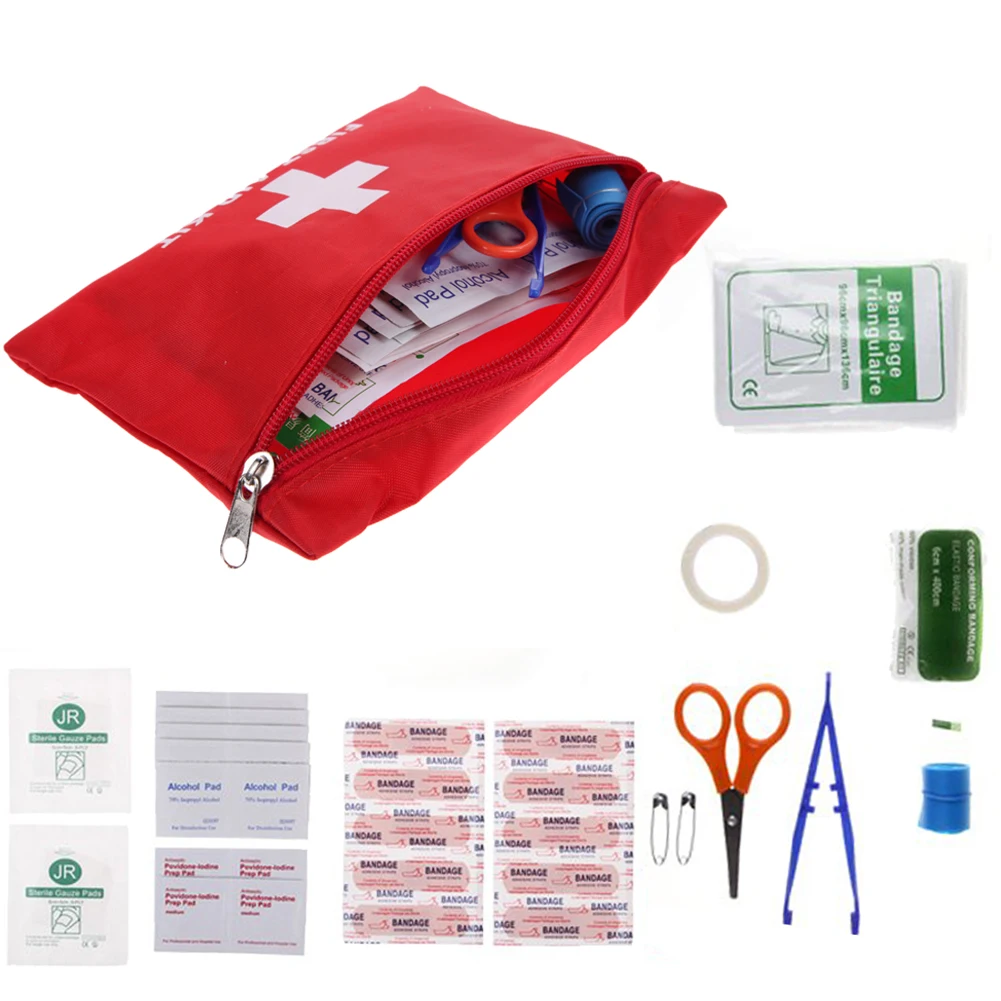 Image 12 Kinds Pack Emergency Kits First Aid Kit Pouch Bag Travel Sport Rescue Medical Treatment Outdoor Hiking Camping First Aid Kit