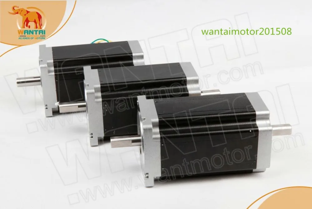 antai 3PCS Nema34 stepper Motor 85BYGH450C-012B Dual Shaft 1600oz-in 11.5N.m 151mm 3.5A 5.7V
antai 3PCS Nema34 stepper Motor 85BYGH450C-012B Dual Shaft 1600oz-in 11.5N.m 151mm 3.5A 5.7V