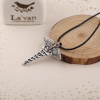 24 Pcs/Lot Angel Wing With Double Snake Pendant Necklace Fit 45cm Rope Chain Fashion Percy Jackson Necklace bulk wholesale
24 Pcs/Lot Angel Wing With Double Snake Pendant Necklace Fit 45cm Rope Chain Fashion Percy Jackson Necklace bulk wholesale